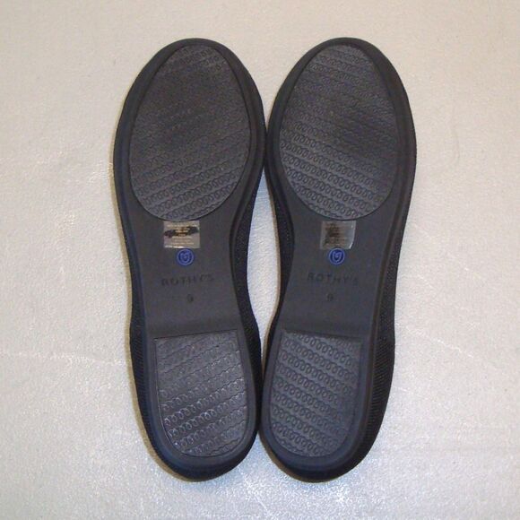 NEW! Rothy’s The Flat Black Round Toe Slip-On Ballet Flats Size 9 - Picture 6 of 9